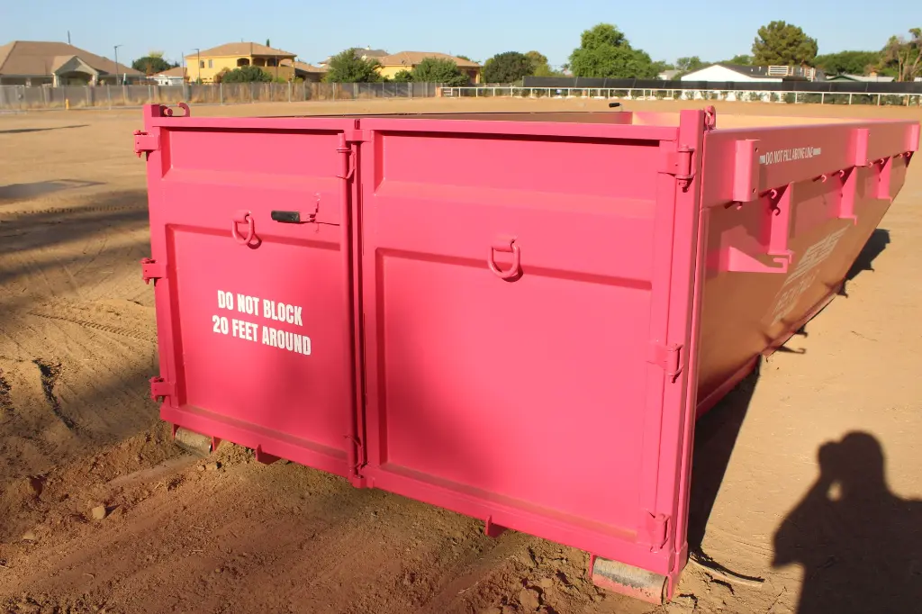 Dumpster Off Trailer Side